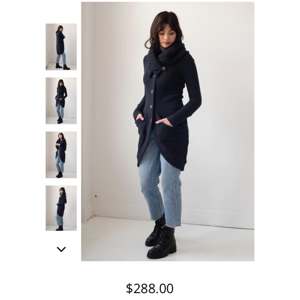 Rebecca King 3 Way Sweater Black